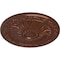 Ekena Millwork Lunel Ceiling Medallion (Fits Canopies up to 3 3/4"), Hand-Painted Copper Penny, 20 1/4"OD x 1 1/2"P CM20LUCPS - alternate 3
